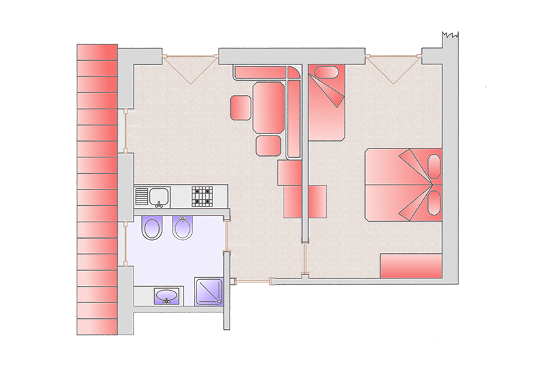 Room map apartment Iris