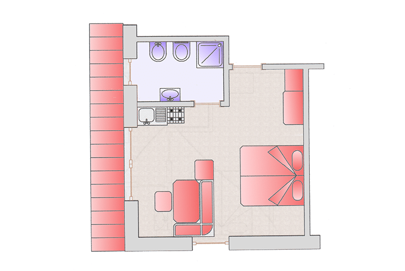 Room map apartment Monika
